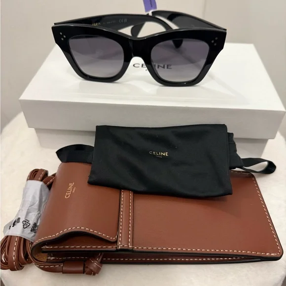 Celine Oversized Black  Sunglasses - Picture 10 of 11